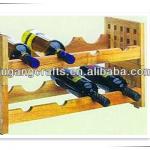 Natural color solid wood Wine Display Rack (shelf)-FU-R1201