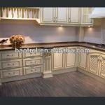 Korea style kitchen island, solid surface modular kitchen