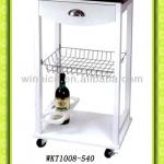 wooden kitchen trolley