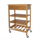 BAMBOO Kitchen Trolley Cart, Dining Car, Restaurant Car