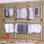 Wrought iron clothes rack/ bedroom clothes rack /valet furniture three shelves-RS-C-H21