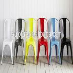 Colorful Antique Metal Coffee Shop Chairs