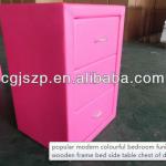 pink cheap leather night stand