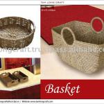 furniture basket with handle, rattan basket