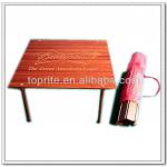 wooden portable rolling picnic table with carring bag