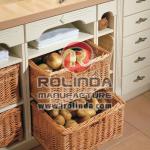 The practical utility of wooden basket type drawer cabinet-Rwsc--1228L