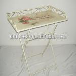 FWS9839 home decoration metal tray table-FWS9839 metal tray table