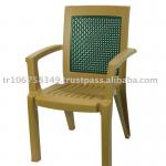 Plastic Arm Chair with assorted colours and tables