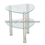 The Heart-shaped tempered glass corner table