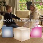 FO-8541 LED cube bench,home furniture sets,outdoor led cube light