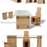 Custom production Various corrugated cardboard furniture