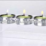 Clear acrylic candle stand with 3 holder-vj201203159