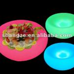 High quality Plastic Rechargeable RGB LED lighting Fruit Plate-SZ-G2525