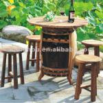 New style 225L Decorative bar wine barrel table