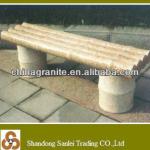 bamboo shape stone bench-