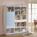 2013 Popular wooden bookcase design,home furniture,bookcase with malemine veneer