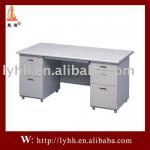 Modern design metal computer desk with drawer