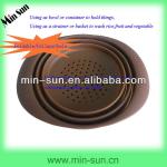 Collapsible Silicone Kitchen Basket Silicone Kitchen Strainer-Silicone Basket Strainer MS-2080