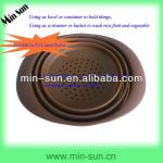 Collapsible Silicone Kitchen Basket Silicone Kitchen Strainer