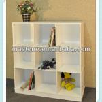 MDF bright finish display cabinet of nine box-