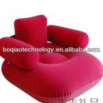 Inflatable air chairs soft plush pvc flocked comfatable sofa light portable Inflatable air furniture for sale