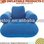 PVC inflatable comfortable single elegant inflatable chair blue EN71 approved-GSF-IIS25