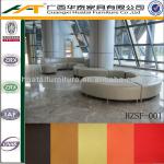 Hotel leather Lobby sofa Hotel leather waiting bench-HZSF-001