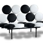 Black&amp;White Leather Sofa MAX-