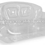 Crystal clear inflatable couch