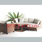 Water hyacinth furniture- water hyacinth sofa set for living room- round sofa-HTT-SW22