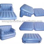 pvc inflatable air sofa bed 5 in 1