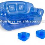 Hot!Ocean Blue Inflatable couch and ottoman-ICF-IFUN-08
