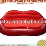 PVC inflatable superior double flocked inflatable couch sofa EN71 approved