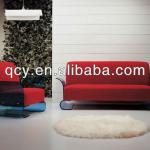 acrylic red sectional sofa