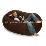 indoor Relax Sack 6 ft. Foam Textured Microfiber Bean Bag Lounger