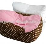 Vintage dots baby beanbag bed with inner bag