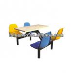 colorful cantee metal table and chairs