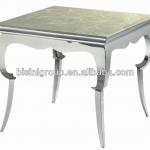 Marble top end table/Steel furniture (BF10-M97)