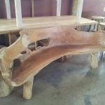 Antique bench outdoor