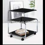 best seller tempered glass and chormed coffee table style