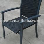 rattan dining arm chair