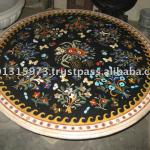 Black marble Inlay table top-PD-110