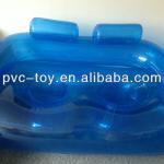 blue transparent twin seat inflatable sofa for slae