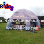6 legs inflatable round tent for bull rodeo-