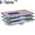Folding MDF laptop table /desk /stand with usb fan