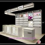 mall cosmetci display kiosk for cosmetics and perfume