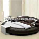 Bisini Modern Bed,Modern Furniture,Genuine Leather Bed,Round Bed(B14407)