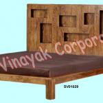 bed,indian wooden furniture,bedroom furniture,bedroom set-SV01029