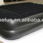 for two floors double black inflatable flocked pvc 48holes folding sofa bed for furniture with built-up pump-HF-OOLL7