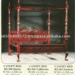 Canopy Bed Mahogany Indoor Furniture